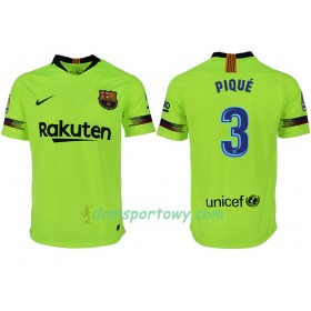 Koszulka FC Barcelona PIQUE 3 Wyjazdowe Koszulki Piłkarskie 2018-2019 Krótki Rękaw